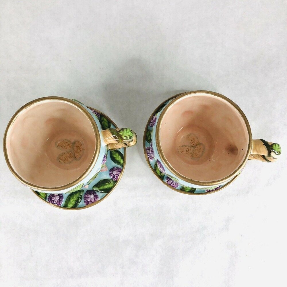 New Silvestri Whispering Garden Collection Tea Set Elaine Voghelle Bunny Teapot - Picture 10 of 12